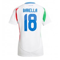 Italy Nicolo Barella #18 Replica Away Shirt Ladies Euro 2024 Short Sleeve